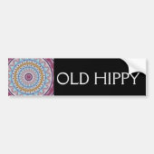 OUDE HIPPY BUMPERSTICKER (Voorkant)