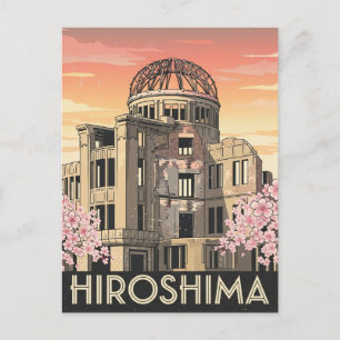 Oude Hiroshima Japan Vredeskoepel Reis Briefkaart