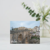 Oude historische brug in Ronda, Spanje Briefkaart (Staand voorkant)