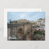 Oude historische brug in Ronda, Spanje Briefkaart (Voorkant / Achterkant)