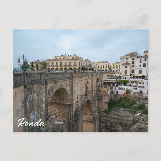 Oude historische brug in Ronda, Spanje Briefkaart (Voorkant)