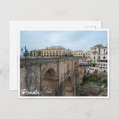 Oude historische brug in Ronda, Spanje Briefkaart (Voorkant / Achterkant)