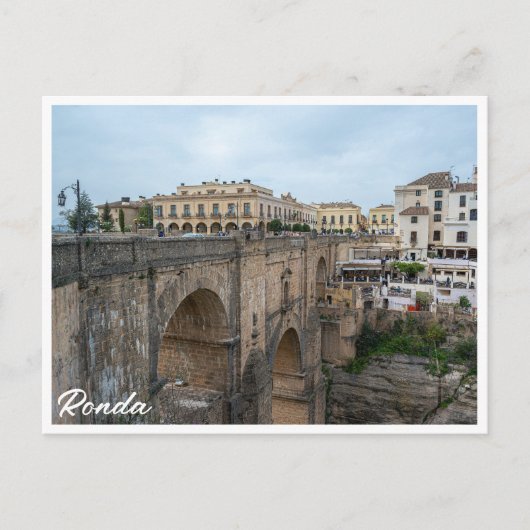Oude historische brug in Ronda, Spanje Briefkaart (Voorkant)