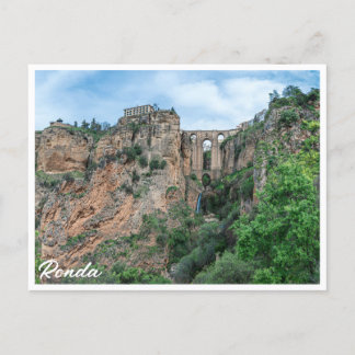 Oude historische brug in Ronda, Spanje Briefkaart