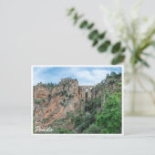 Oude historische brug in Ronda, Spanje Briefkaart (Staand voorkant)