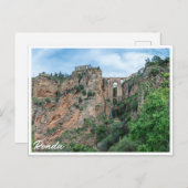 Oude historische brug in Ronda, Spanje Briefkaart (Voorkant / Achterkant)