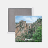 Oude historische brug in Ronda, Spanje Magneet (Voorkant / Achterkant)