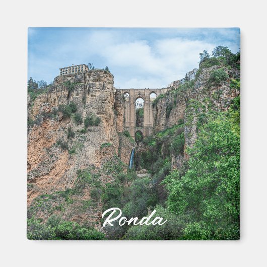 Oude historische brug in Ronda, Spanje Magneet (Voorkant)