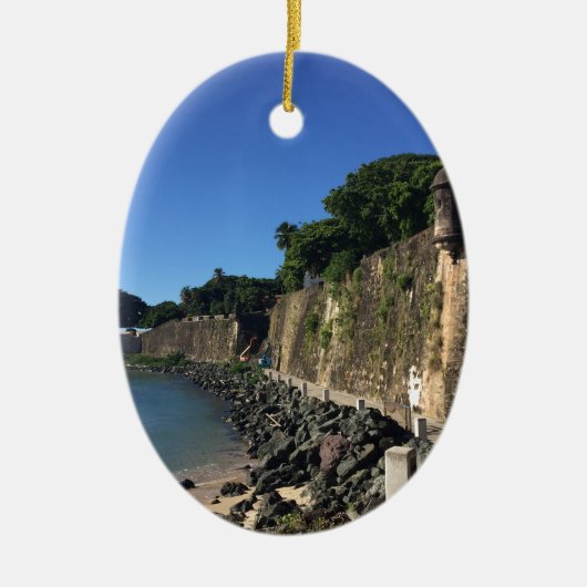 Oude historische San Juan-site Keramisch Ornament (Voorkant)