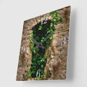 Oude historische sites, Castle Ruins of Britain Vierkante Klok (Hoek)