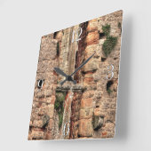 Oude historische sites, Castle Ruins of Britain Vierkante Klok (Hoek)