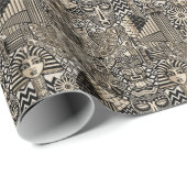 Oude Historische Symbolen Tattoo stijl Cadeaupapier (Rol Hoek)