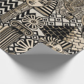 Oude Historische Symbolen Tattoo stijl Cadeaupapier (Hoek)