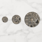 Oude Historische Symbolen Tattoo stijl Confetti (Achterkanten)