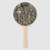 Oude Historische Symbolen Tattoo stijl Handwaaier (Achterkant)