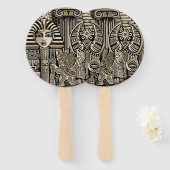 Oude Historische Symbolen Tattoo stijl Handwaaier (Voorkant en achterkant)