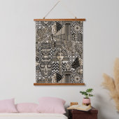 Oude Historische Symbolen Tattoo stijl Hangend Wandkleed (Slaapkamer)