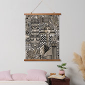 Oude Historische Symbolen Tattoo stijl Hangend Wandkleed (Slaapkamer)