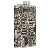 Oude Historische Symbolen Tattoo stijl Heupfles (Rechts)