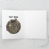 Oude Historische Symbolen Tattoo stijl Kaart (Binnen)