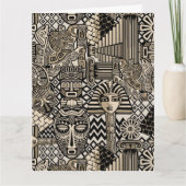 Oude Historische Symbolen Tattoo stijl Kaart (Voorkant)