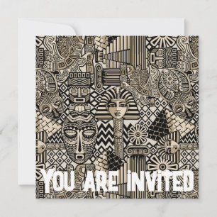 Oude Historische Symbolen Tattoo stijl Kaart