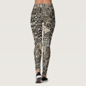 Oude Historische Symbolen Tattoo stijl Leggings (Achterkant)