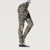 Oude Historische Symbolen Tattoo stijl Leggings (Rechts)