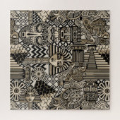 Oude Historische Symbolen Tattoo stijl Legpuzzel (Horizontaal)