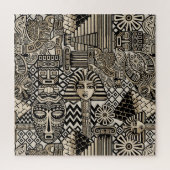 Oude Historische Symbolen Tattoo stijl Legpuzzel (Verticaal)