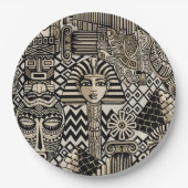 Oude Historische Symbolen Tattoo stijl Papieren Bordje (Voorkant)