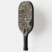 Oude Historische Symbolen Tattoo stijl Pickleball Paddle (Links)
