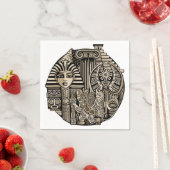 Oude Historische Symbolen Tattoo stijl Servet (Insitu)