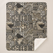 Oude Historische Symbolen Tattoo stijl Sherpa Deken (Voorkant)