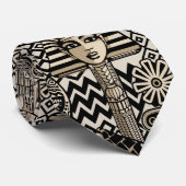 Oude Historische Symbolen Tattoo stijl Stropdas (Opgerold)