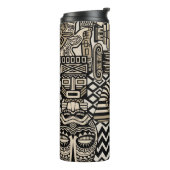 Oude Historische Symbolen Tattoo stijl Thermosbeker (Gedraaid links)