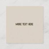 Oude Historische Symbolen Tattoo stijl Vierkante Visitekaartje (Achterkant)