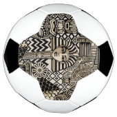 Oude Historische Symbolen Tattoo stijl Voetbal (Gedraaid)