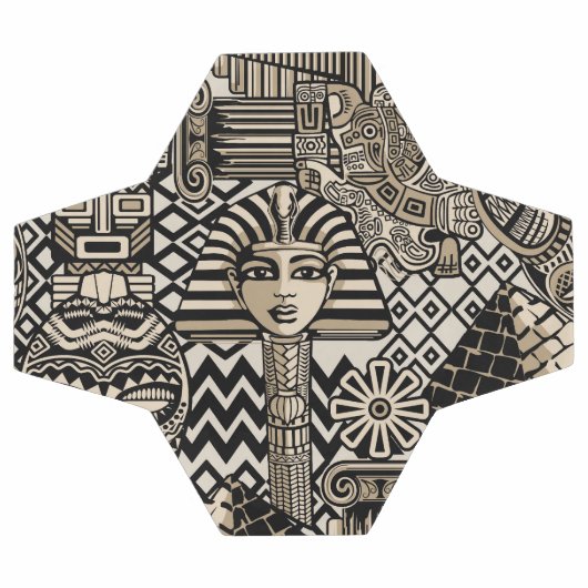 Oude Historische Symbolen Tattoo stijl Voetbal (Enkel)