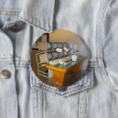 oude historische tv-studio ronde button 4,0 cm (In situ)