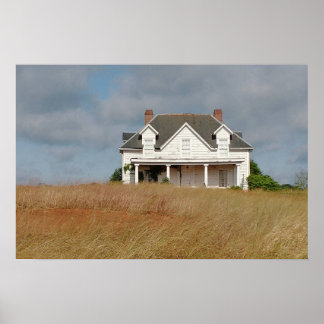 Oude historische woning poster