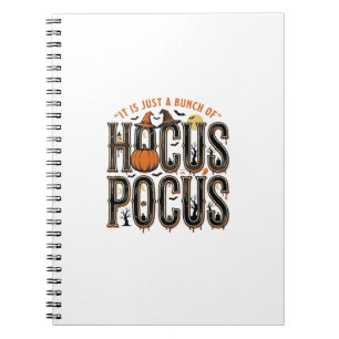 Oude Hocus Pocus Halloween Pompoen Shirt Ontwerp Notitieboek