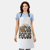 Oude Hocus Pocus Halloween Pompoen T-shirt Ontwerp Schort (Gedragen)