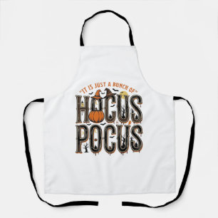 Oude Hocus Pocus Halloween Pompoen T-shirt Ontwerp Schort