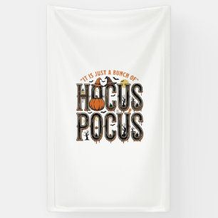 Oude Hocus Pocus Halloween Pompoen T-shirt Ontwerp Spandoek
