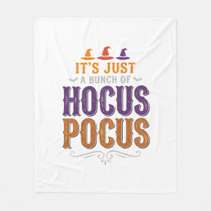 Oude Hocus Pocus Halloween Typografie Ontwerp_1 Fleece Deken