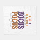 Oude Hocus Pocus Halloween Typografie Ontwerp_1 Fleece Deken (Voorkant (Horizontaal))