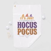Oude Hocus Pocus Halloween Typografie Ontwerp_1 Golfhanddoek (Insitu)