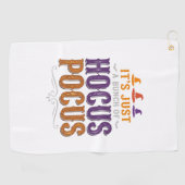 Oude Hocus Pocus Halloween Typografie Ontwerp_1 Golfhanddoek (Horizontaal)