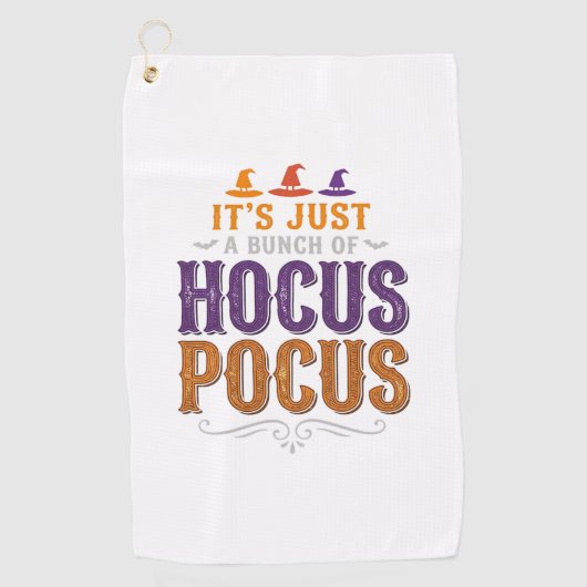 Oude Hocus Pocus Halloween Typografie Ontwerp_1 Golfhanddoek (Voorkant)